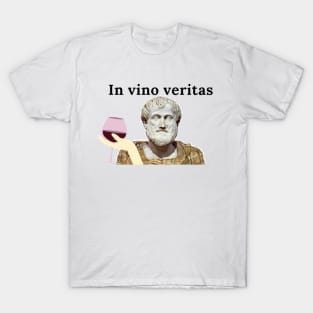 In vino veritas Aristotle T-Shirt